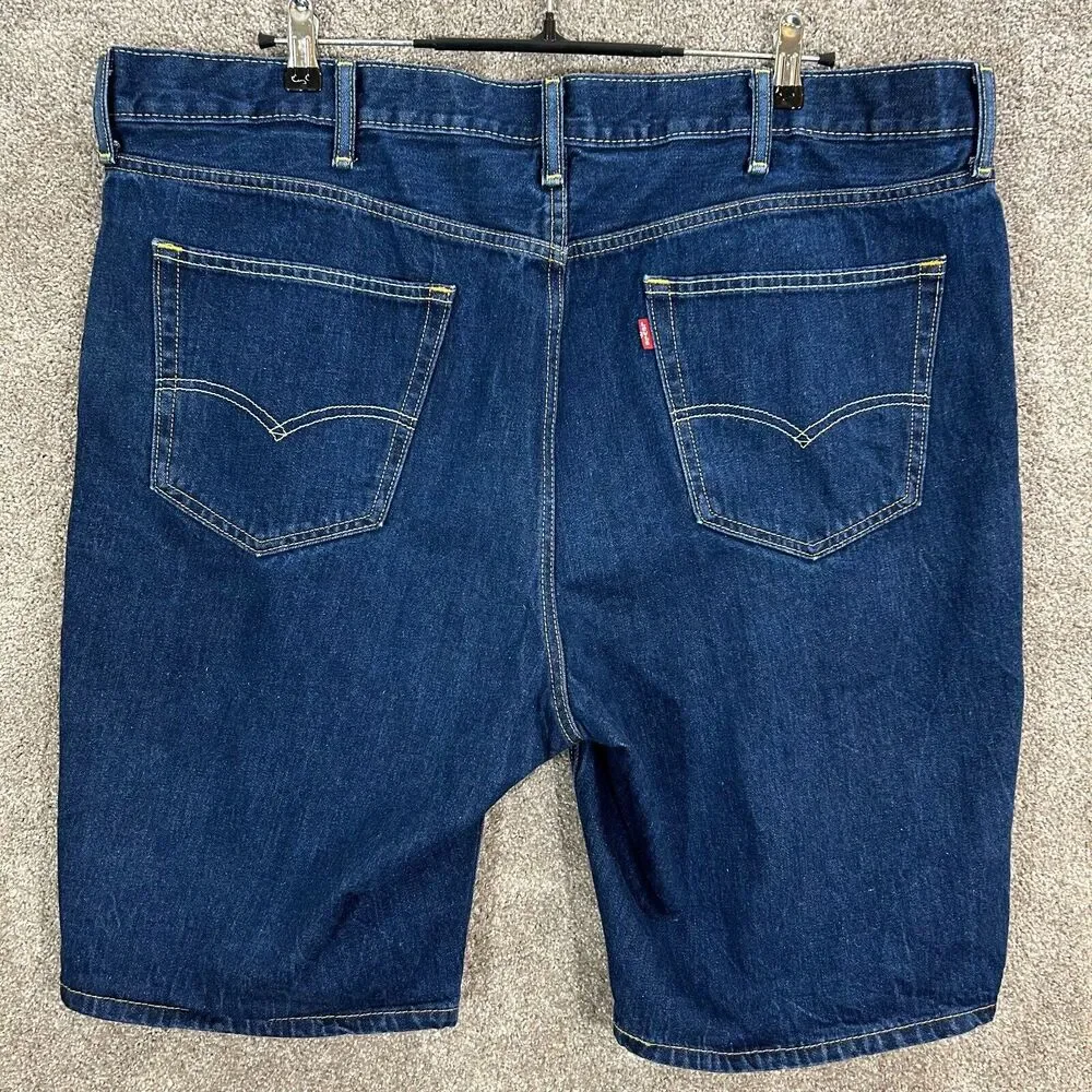 Levis Shorts Mens 42 Blue‎ Denim Jean Measures 42x11 Jorts Workwear
